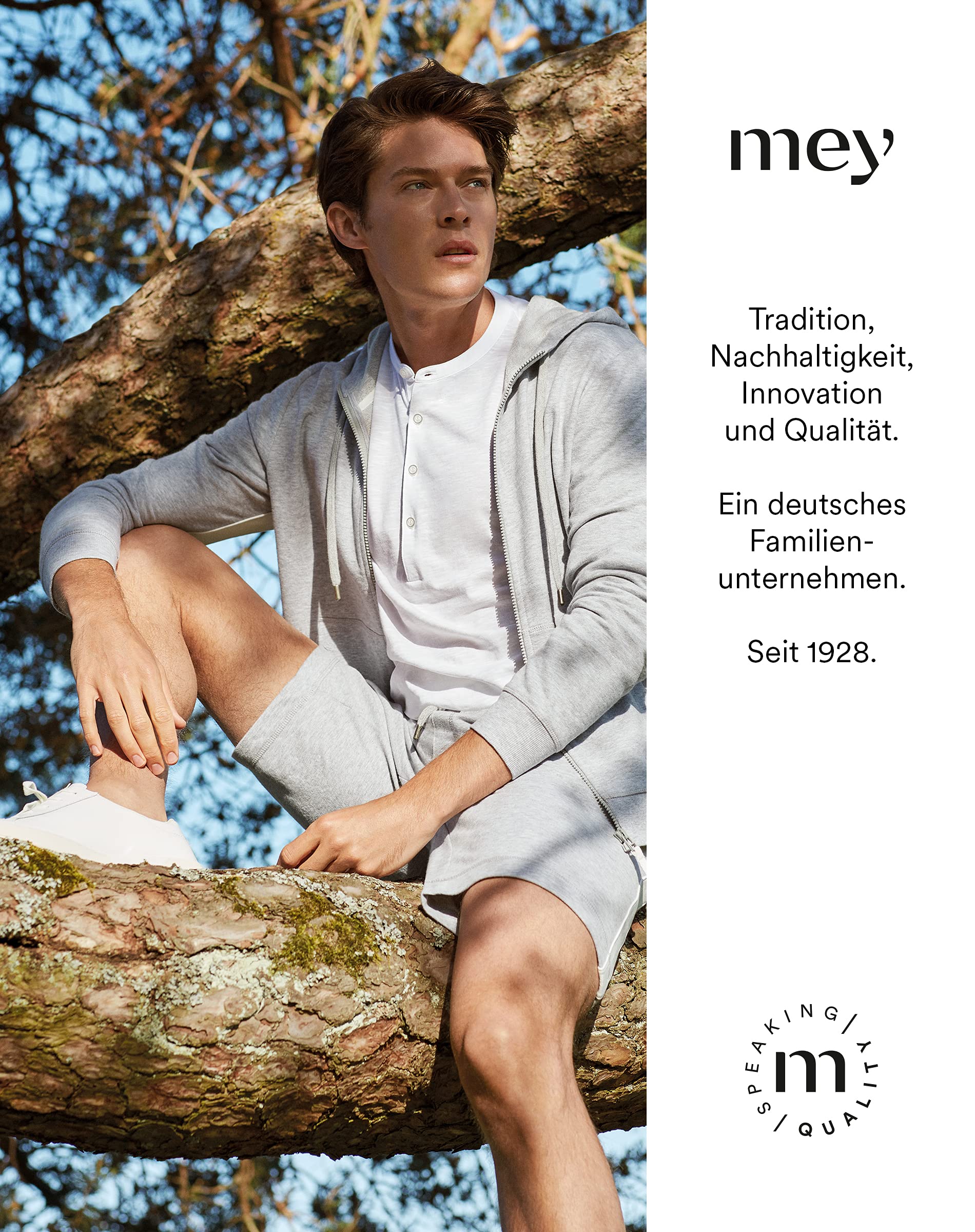 Mey Herren-Unterhose Shorty aus hochwertiger Baumwolle - Klassische Retroshorts für Männer, weiche Beinabschlüsse & elastischer Bund - Unterwäsche mit natürlichem Tragegefühl
