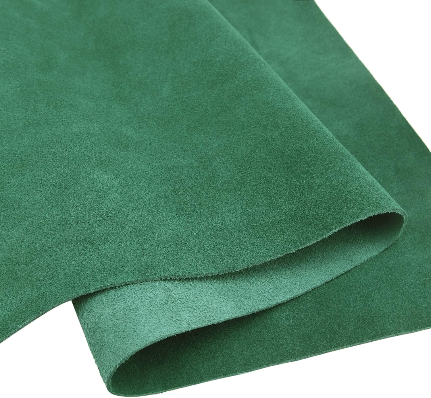 1.5mm Suede Leather Piece Soft Genuine Cow Split Leather Suede Hide Skin Leather Material for Leathercraft Sewing Accessories (Coffee, 12'' x 36'')