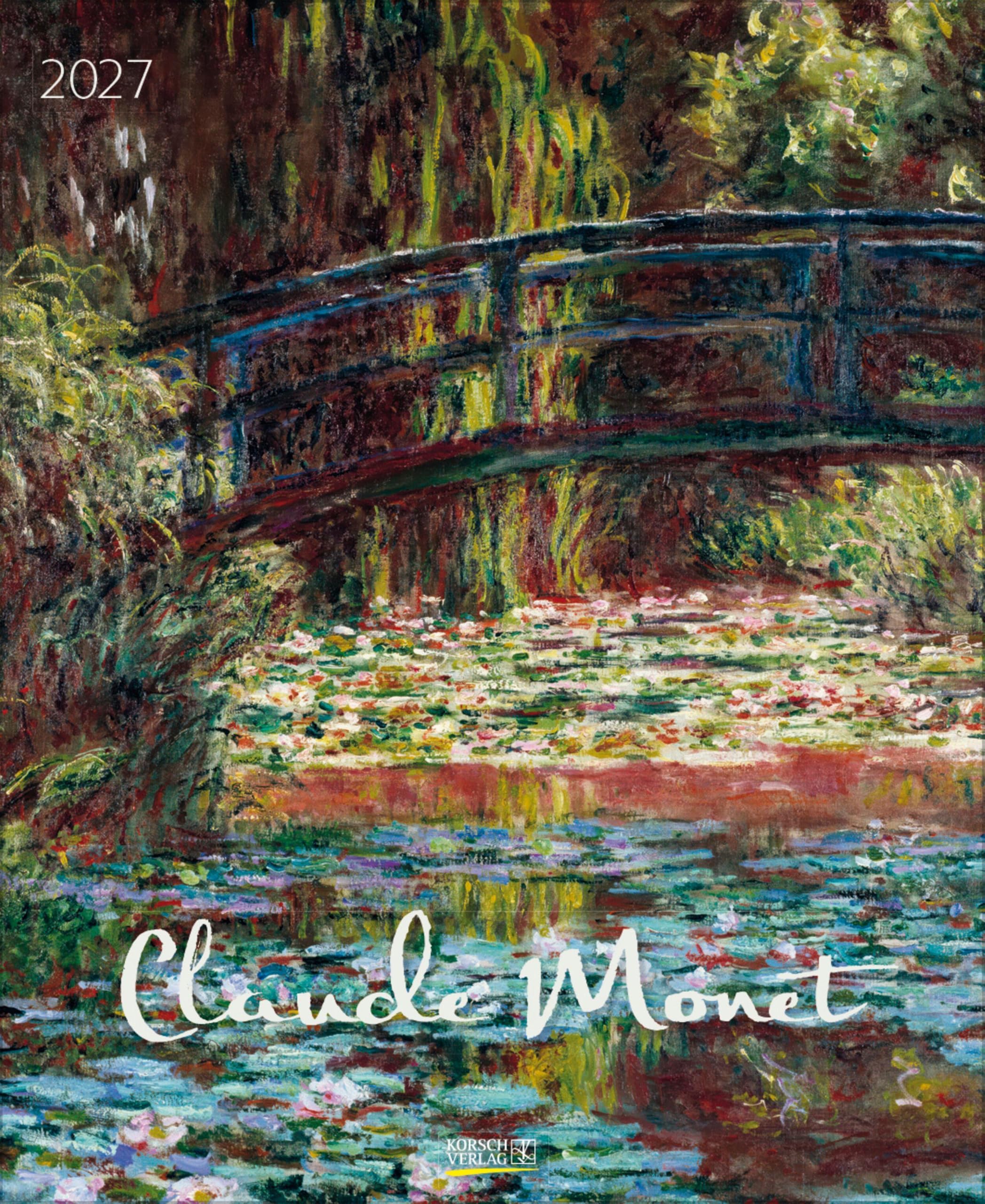 Claude Monet 2027: Kunstkalender mit Werken des Künstlers Claude Monet, Impressionismus. Wandkalender im Format: 36 x 44 cm. (Korsch Kalender)