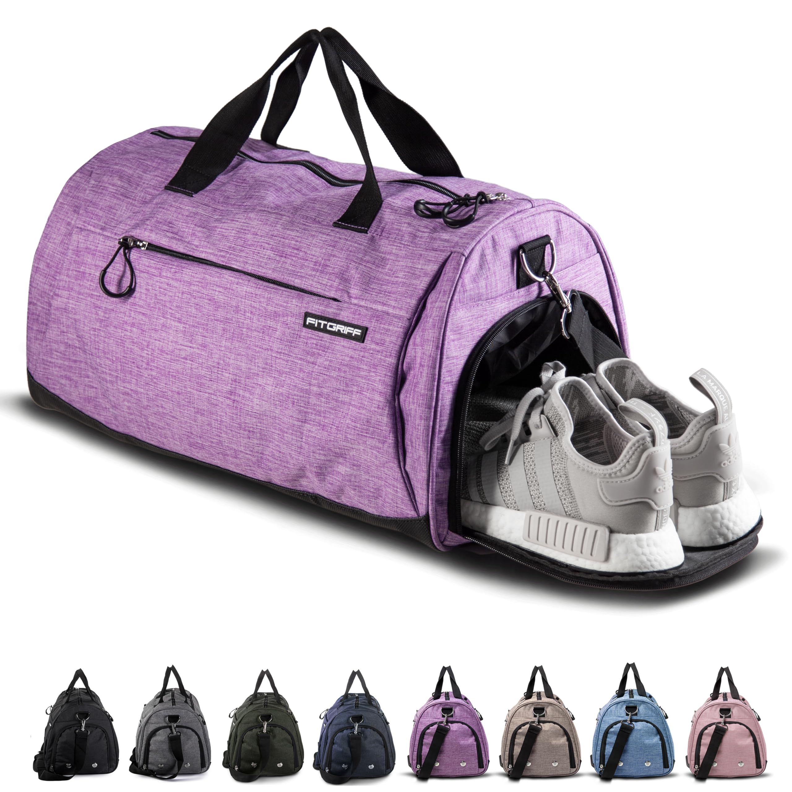 Gym Bag for Men & Women with Shoe & Wet Compartment - Duffle Bag for Travel, Sports, Fitness & Workout