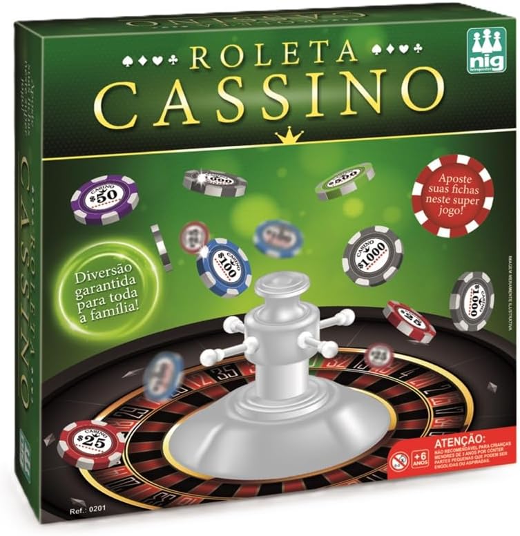 Jogo Roleta Cassino NIG Brinquedos (42 peças)