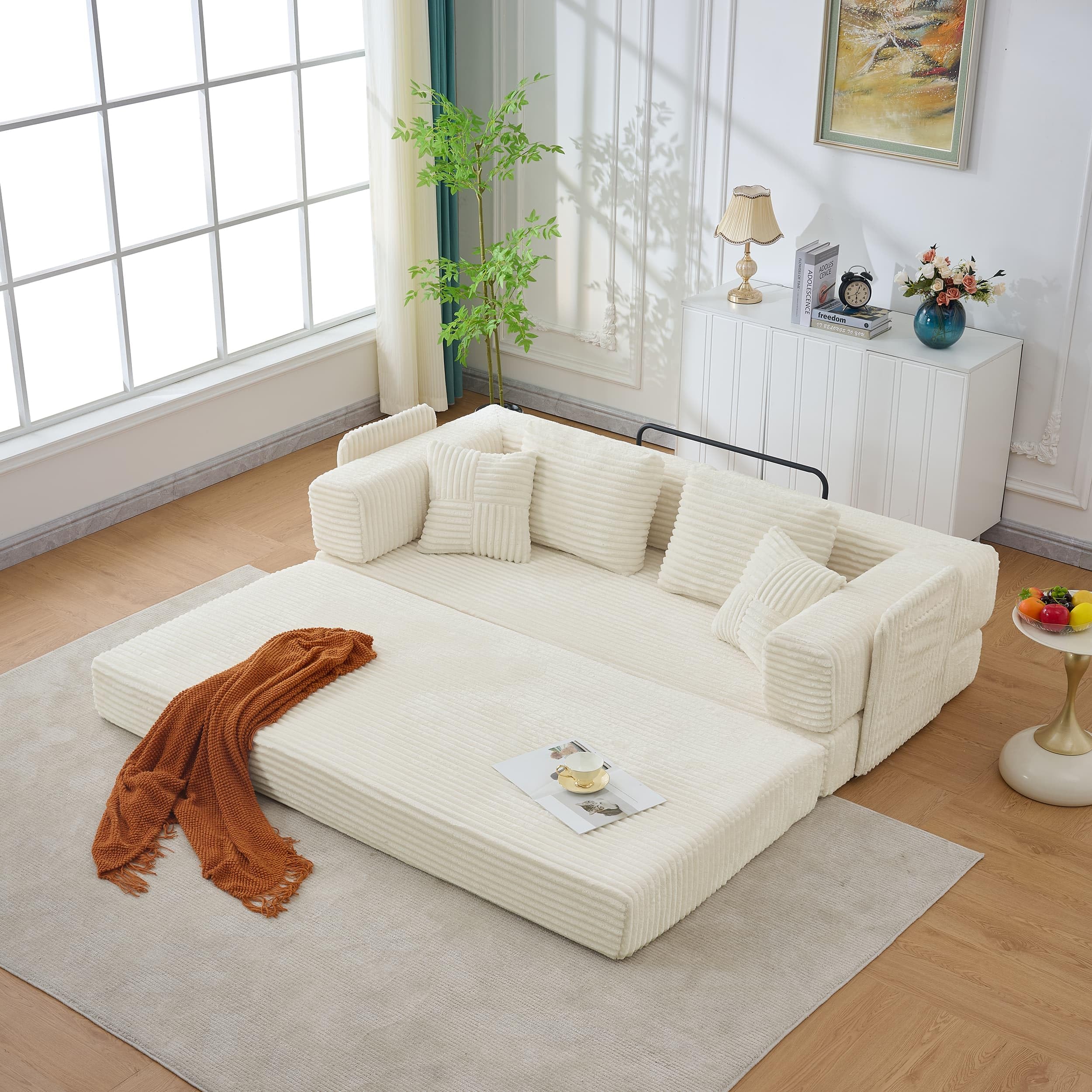 AK　NEIGHBORHOOD FOLDING SOFA. Z-HOM Folding Sofa Bed, Adjustable 6 Inch Floor Couch with Memory