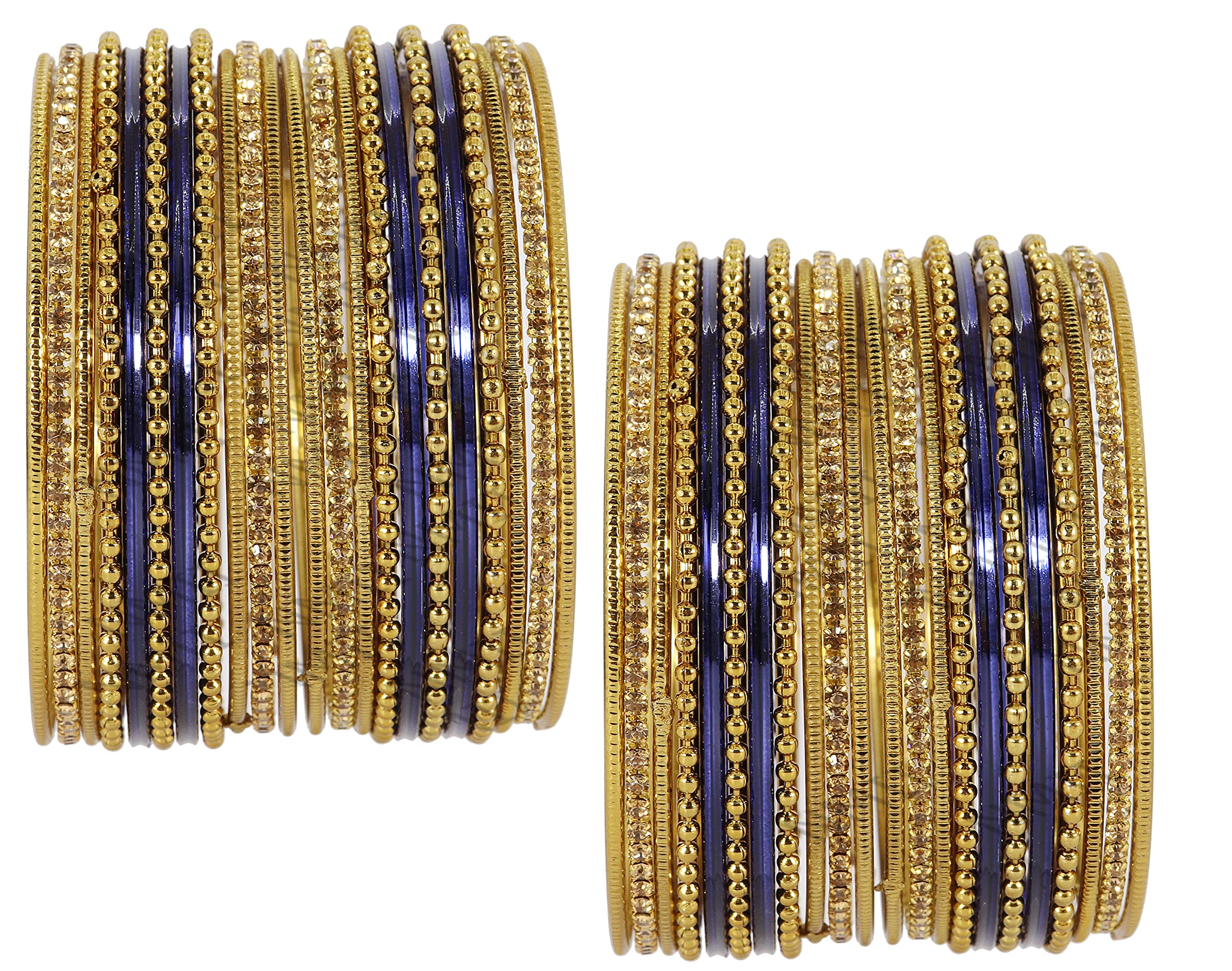 NMII Glossy & Stylish Multicolor Handmade Metal Bangle for Women & Girls