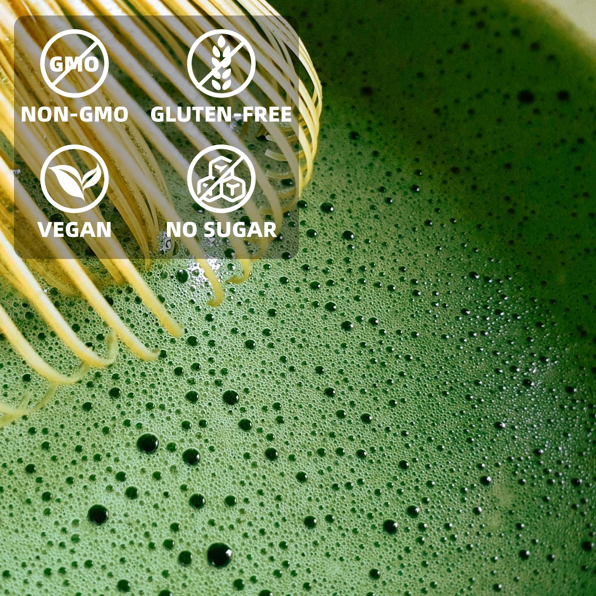 Ceremonial Grade Matcha 100g 3 53oz Organic Matcha Green Tea Powder 100 Natural Pure Matcha for Lattes Smoothies — view 5