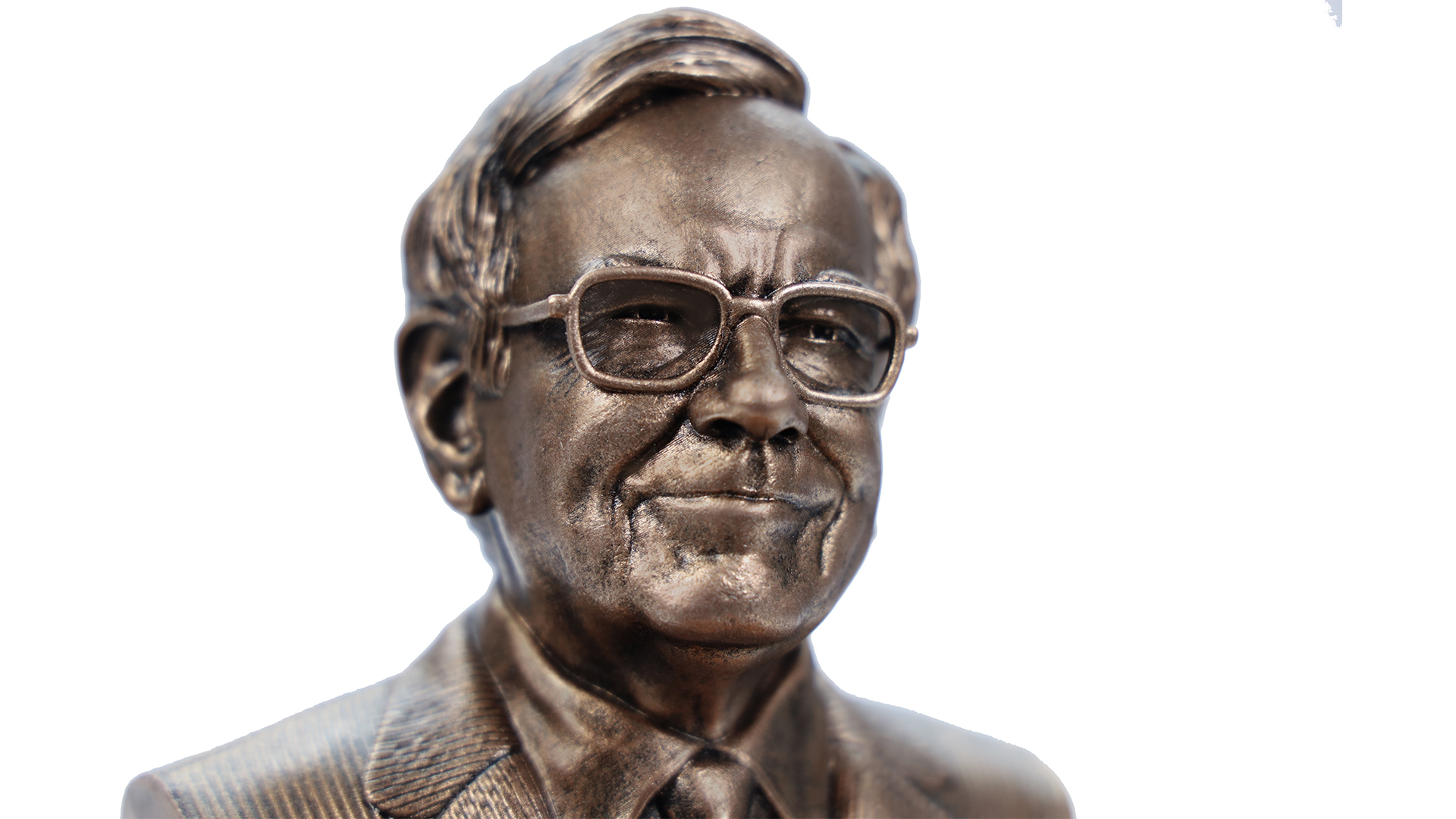 Busto de Charlie Munger Escultura miniatura 7