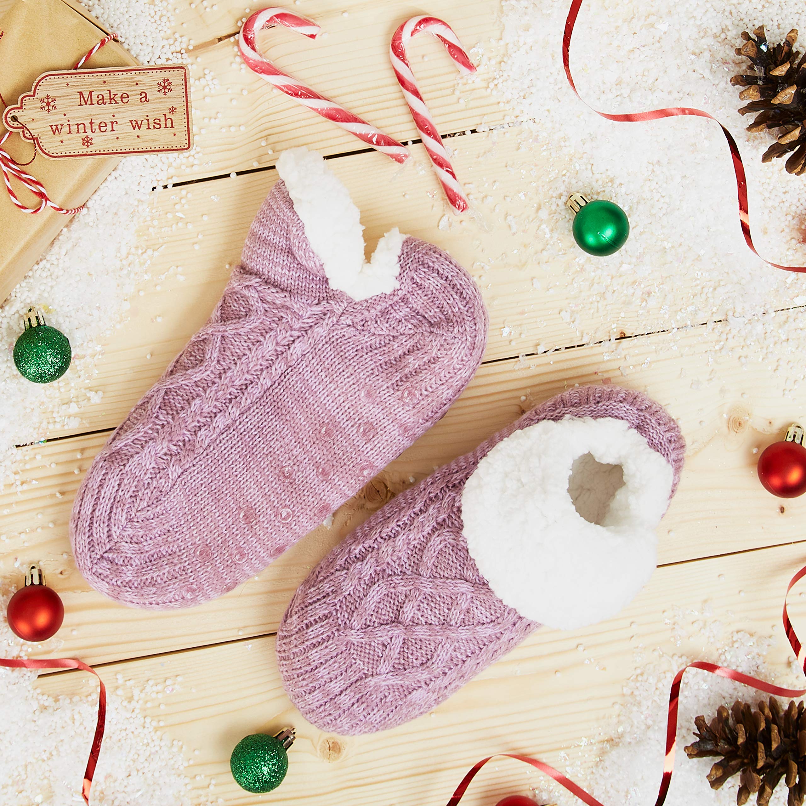 CityComfort Pantofola Calzini Donna Adolescenti, Caldo Calze Pile - Regalo Donna