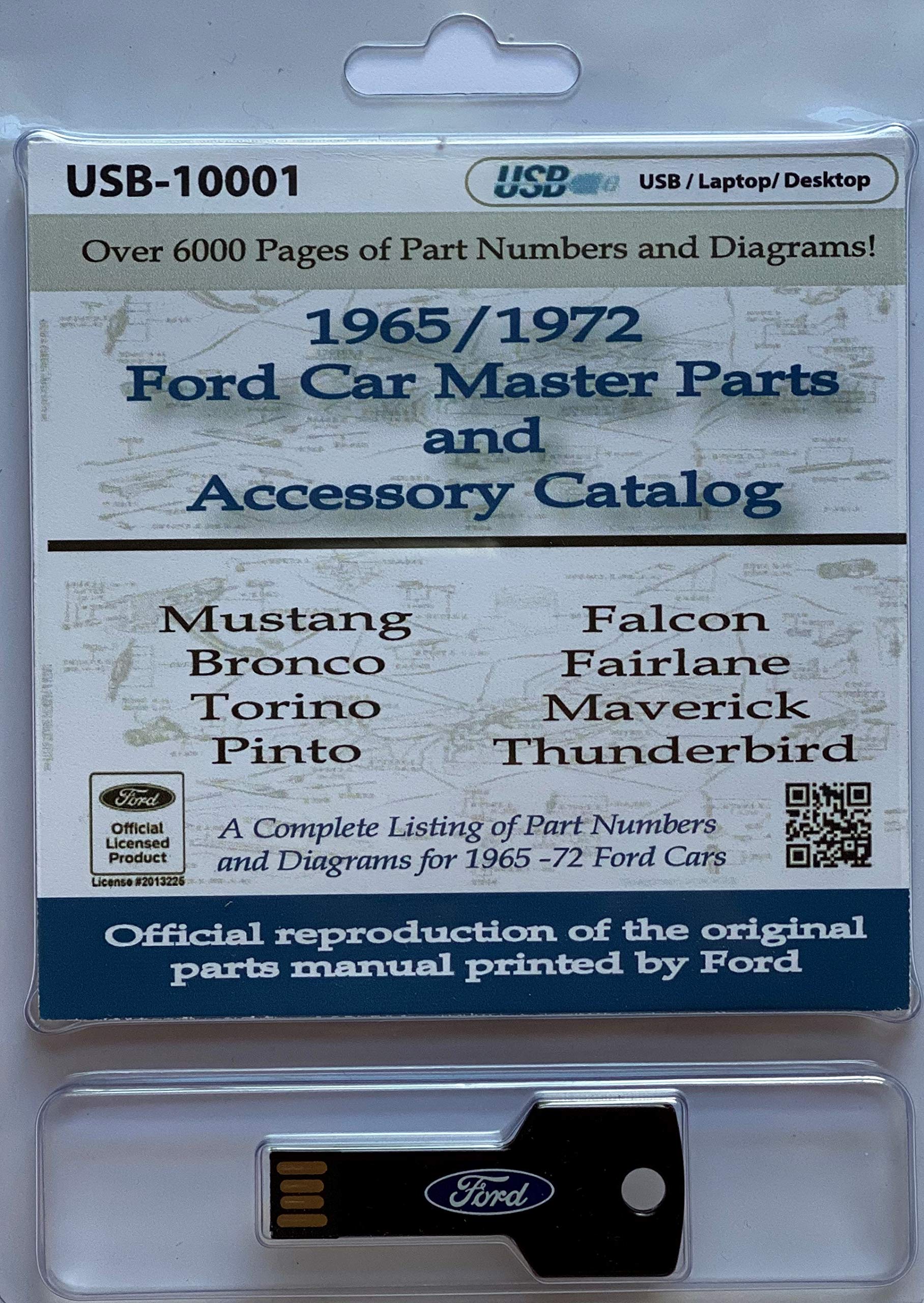 1965-72 Ford Car Master Parts and Accessory Catalog (USB)