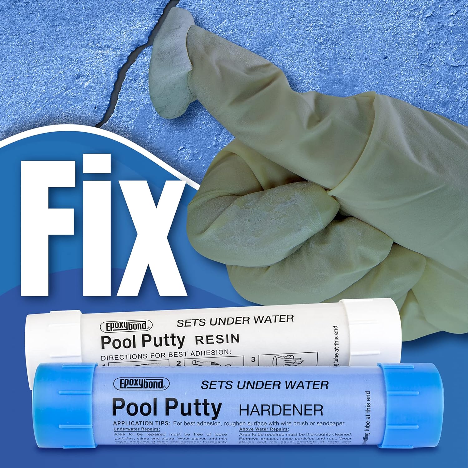 Buy Epoxybond Pool Putty 2Part Set Swimming Pool & Spa Repair Easy