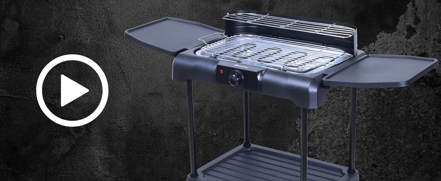 Gratar electric Barbecue Genius cu 2 suprafete de gatit Domo DO9259G