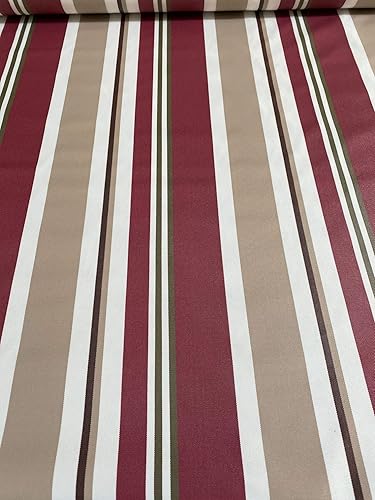 Tapicería marroquí blanco sobre gris, tela de lona impermeable para exteriores, 60 pulgadas de ancho (borgoña)