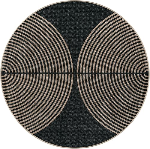 Vista 150 de Lahome Alfombra moderna de yute, de 2 x 8 pies, lavable, para entrada, granja, cocina, antideslizante, para interiores y exteriores, alfombra