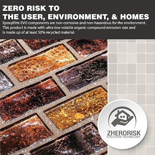 Miniatura 7 de The Tile Doctor EpoxyElite EVO - Lechada epoxi Litokol para baldosas epoxi, piscinas, spas, cocinas, baños, baldosas de suelo o pared, uso interior