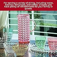 Vista 7 de Guzzini Tiffany Collection - Jarra de agua con tapa, 59 onzas líquidas, transparente, capacidad de 1.8 cuartos de galón