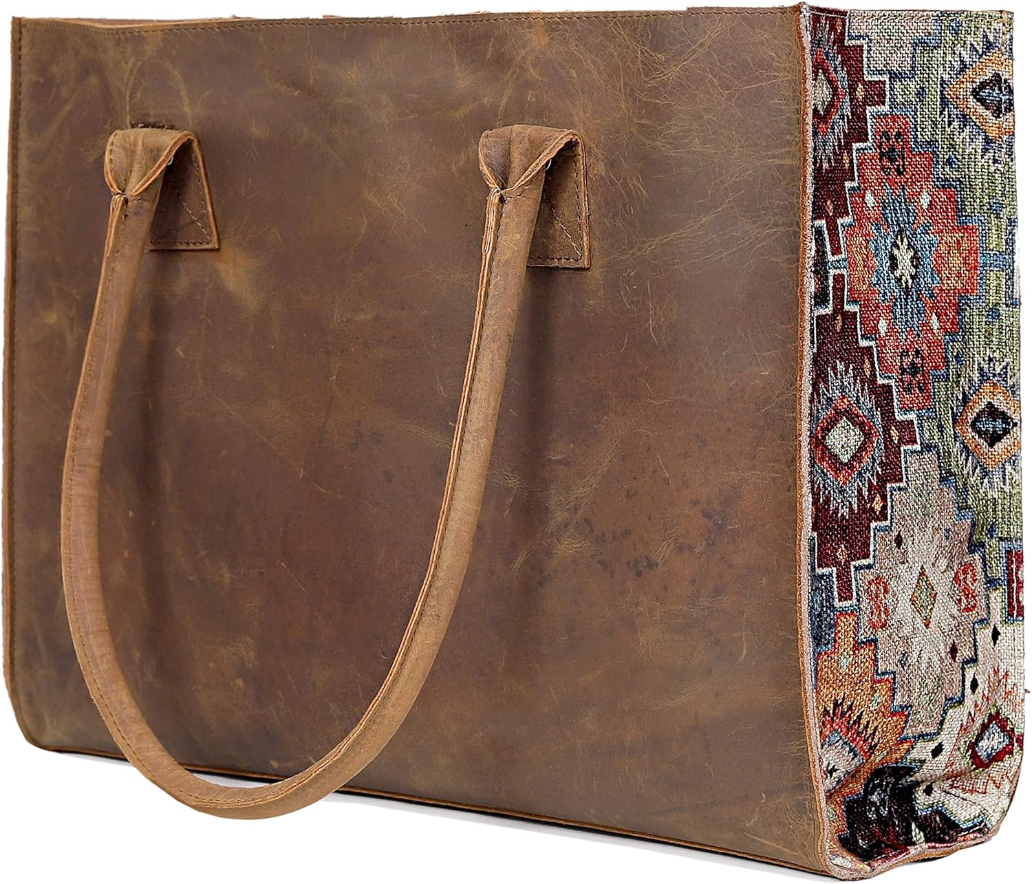 Leather Shoulder Bag Tote for Women Purse Satchel Travel Bag shopping Carry Messenger Multipurpose Handbag - Image 4