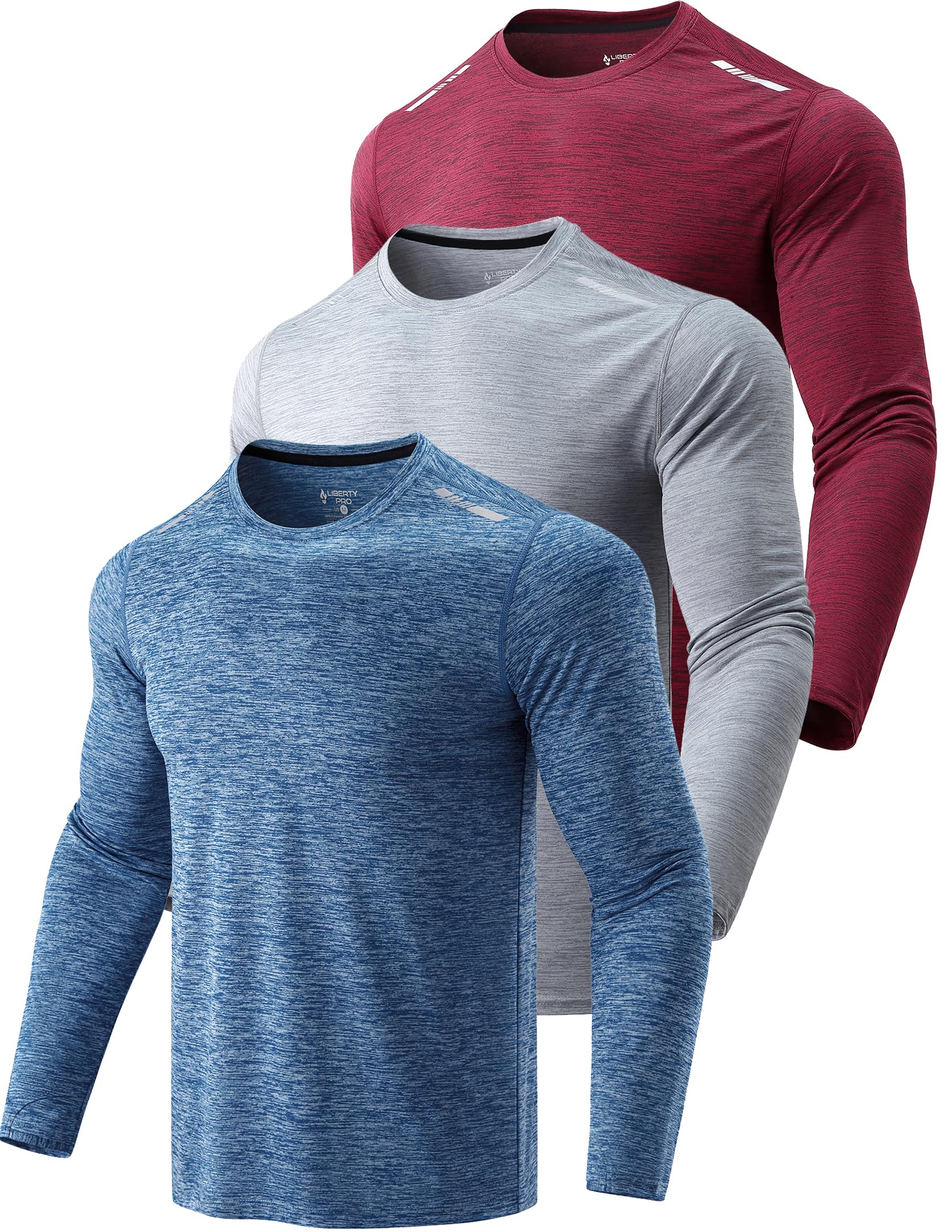 Liberty Imports mens Athletic Long Sleeve T Shirts With Thumbholes T-Shirt