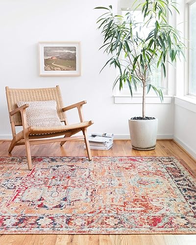 Miniatura 8 de Loloi NOUR Area Alfombra 1'-6" X 1'-6" Cuadrado OCEANFIRE