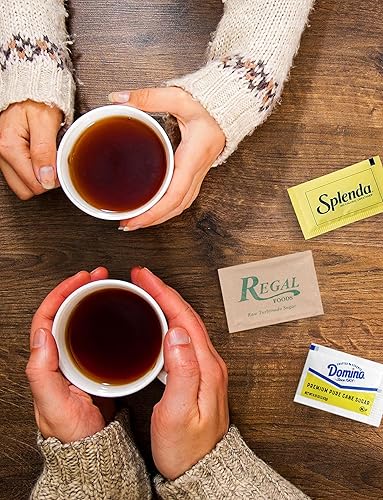 Miniatura 3 de BLUE RIBBON, Paquetes surtidos de azúcar y edulcorantes  Azúcar Premium, Azúcar de caña turbinada, Splenda  Paquetes de azúcar para el hogar,