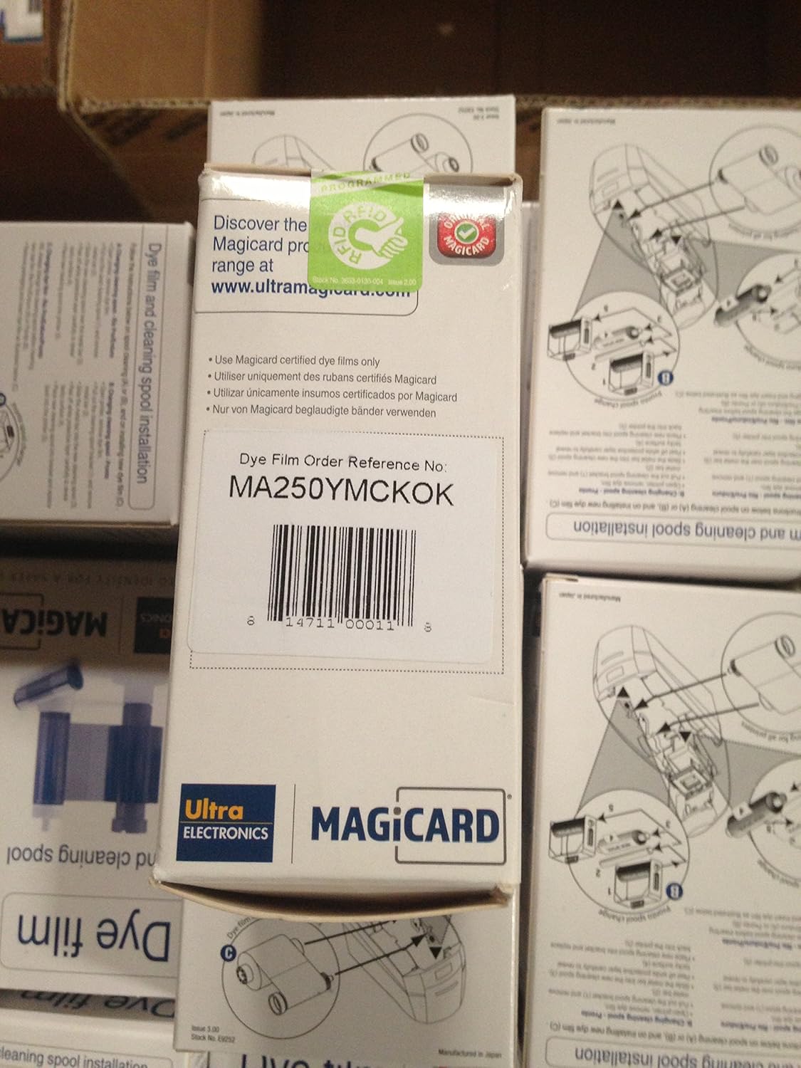 PLASCO MA250YMCKOK YMCKOK DYE FILM-250 IMAGES
