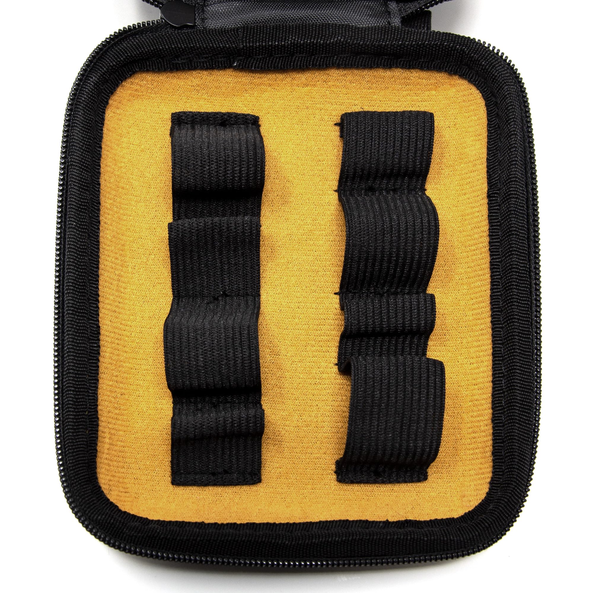 Elite estuche rígido para 4 boquillas de trompeta. Universal, para cuatro unidades con bolsillo interior.