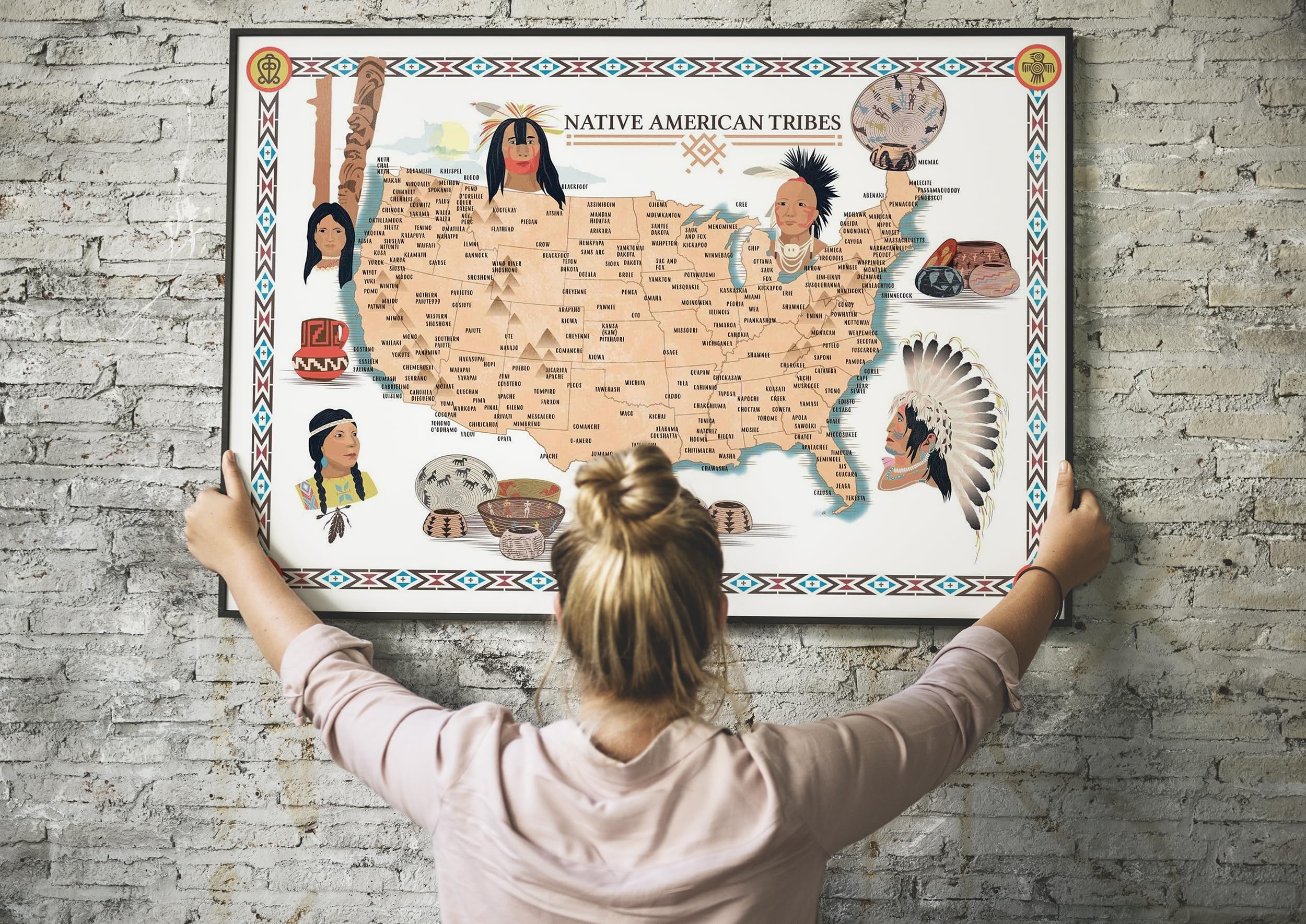 Amazon.com: ArtCantHurtU Riley Creative Solutions Native American 