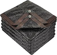 Vista 30 de winemana Tela de Sombra 50% Negra, Lona de Malla Duradera de 10 x 12 Pies con Ojales, Tela de Protección Solar para Jardín, Cubierta Anticongelante