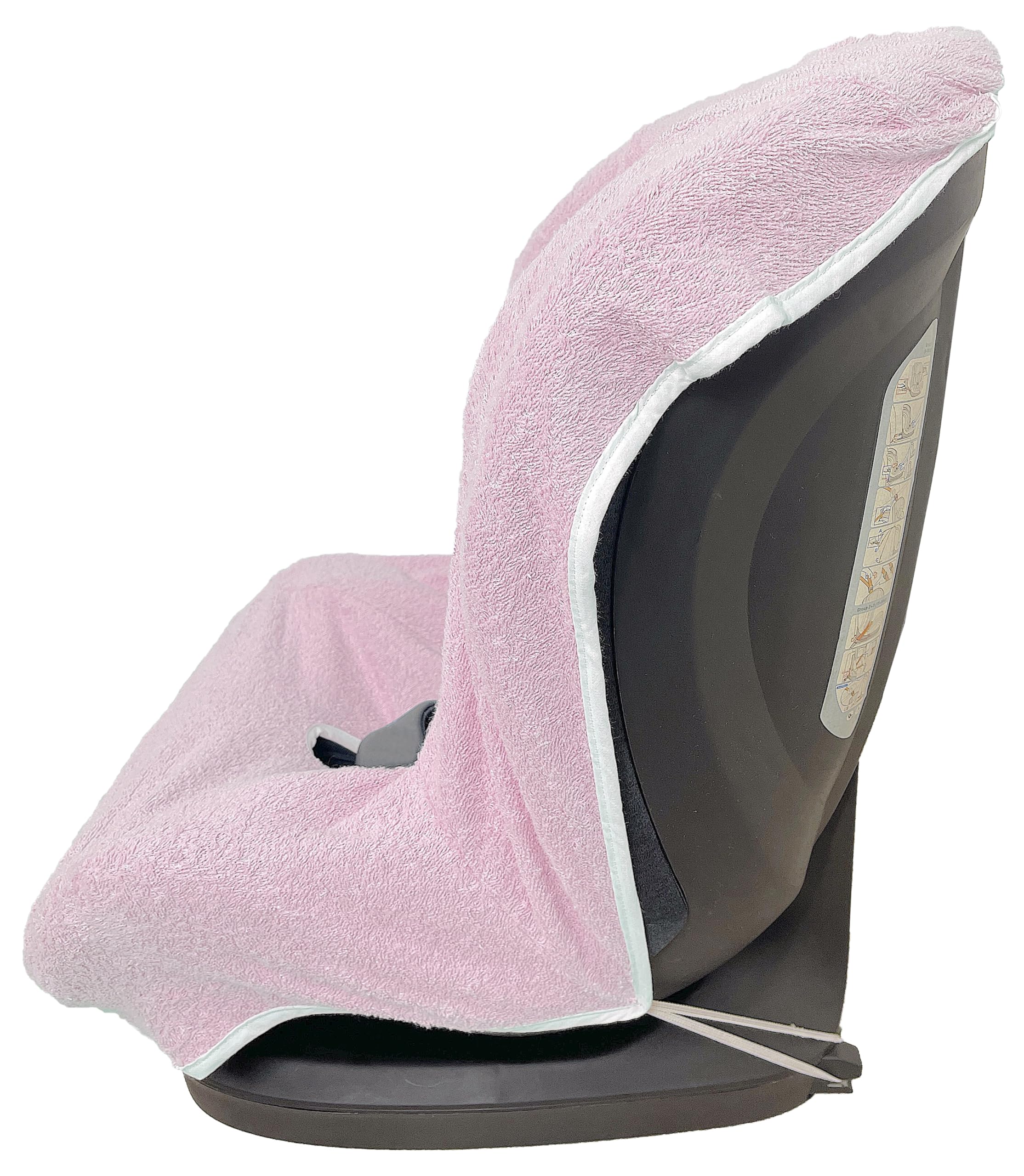Andy & Helen 9001MAXI Housse de chaise haute auto éponge maxi en coton 100% housse universelle anti-allergique pour bébé et bébé – Fabriqué en Italie (Rose)