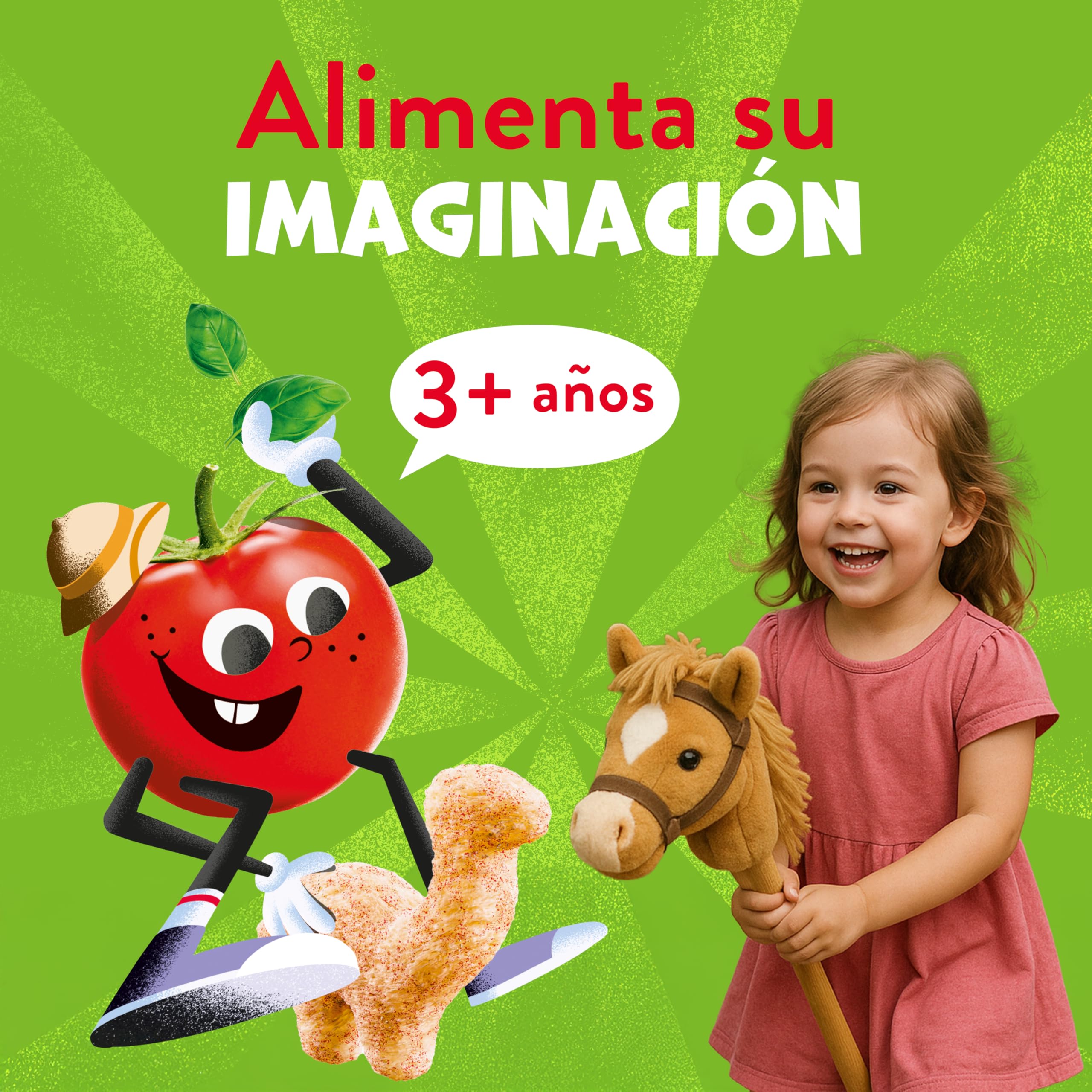 Goodies, Snack para Niños Sabor Pizza, Llama Puff Horneado con Trigo Integral y Queso, Forma Divertida, 30g