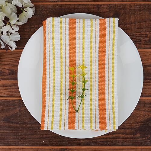 Miniatura 5 de Sweet Needle Toallas de cocina de 18 x 28 pulgadas, 100% algodón, paquete de 6, paño de cocina tejido de canasta con lazo para colgar, altamente