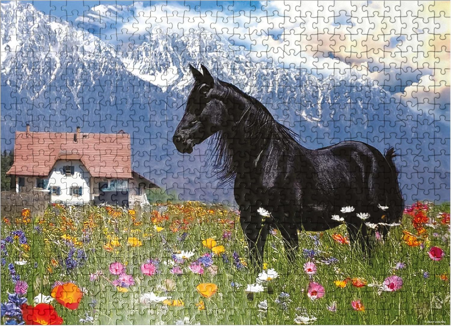 MyPuzzle Blackie Raven - Premium 500 Piece Jigsaw Puzzle for Adults