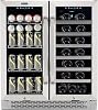 Whynter BWB-3388FDS 30″ Built-in French Door 33 Bottle Wine Refrigerator, 24 Wide Dual Zone, Stainless Steel