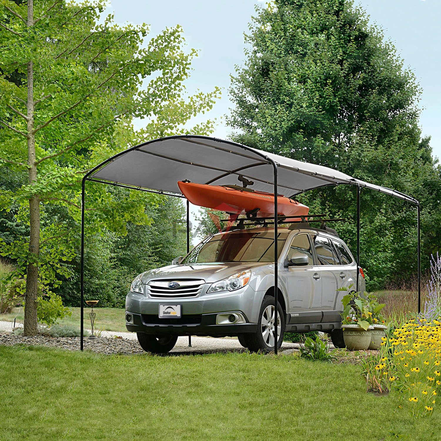 Patio 8' x 16' Sun Shade Cloth with Grommets, Outdoor Shade Sail Pergola Shade Cover Canopy, UV Block Privacy Screen Fabric with Straight Edge for Garden Deck Backyard Porch, Grey