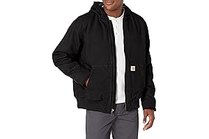 Men's Loose Fit Washed Duck Insulated Active Jacket
