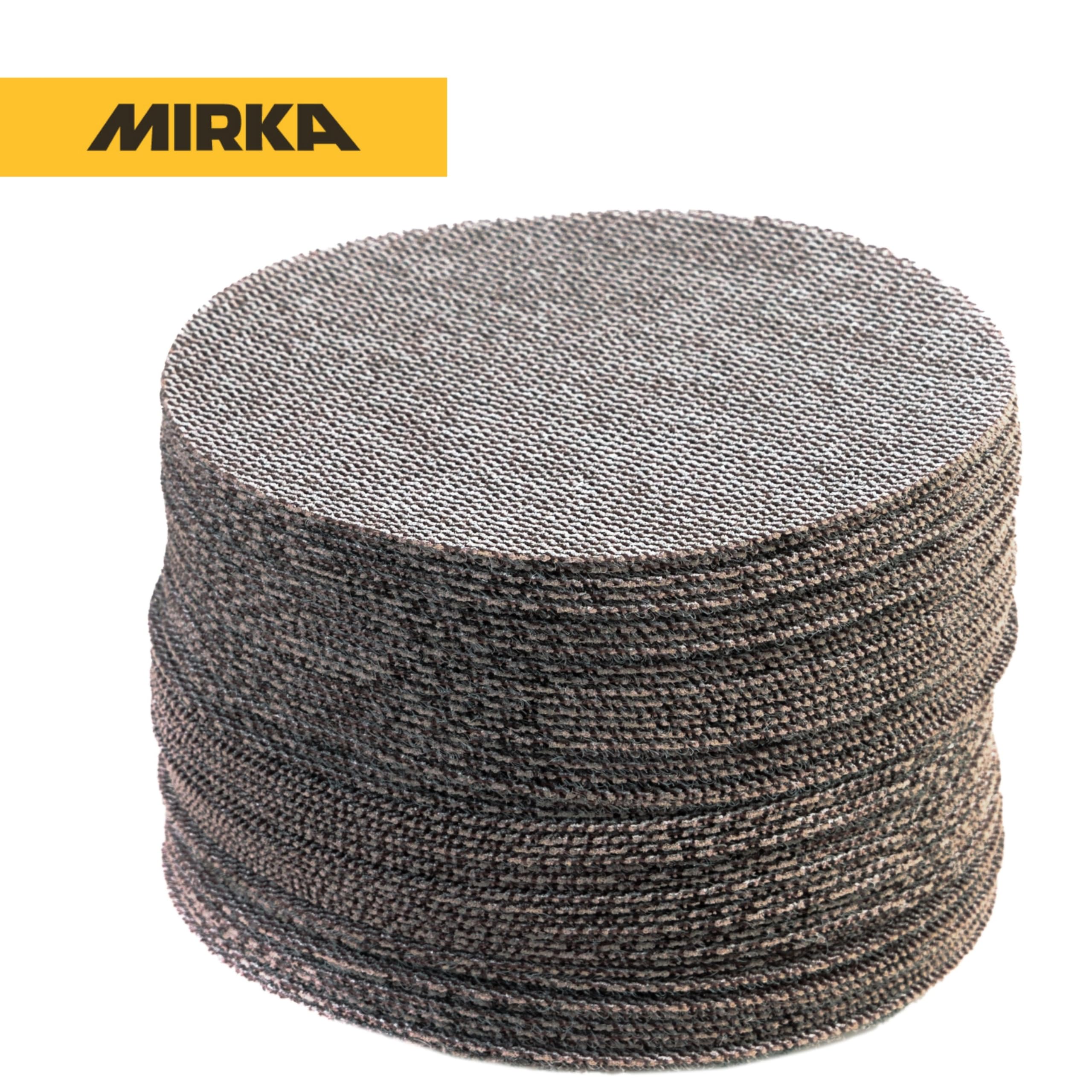 Mirka discos de lija Abranet Ace Ø 125 mm grano P80 50 uds cierre adhesivo | Discos abrasivos semi-cerámicos para lijadoras rotorbitales 125mm ideales para superficies duras y madera