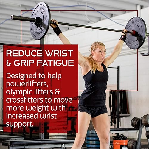 Miniatura 5 de Dark Iron Fitness Muñequeras para levantamiento de pesas  Muñequeras de cuero de gamuza para entrenamiento y entrenamiento de fuerza  Correas de