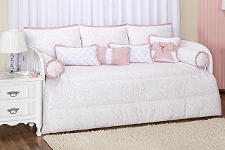 Kit Cama Baba Nina Rosé - 10 Peças, Batistela Baby, Rose