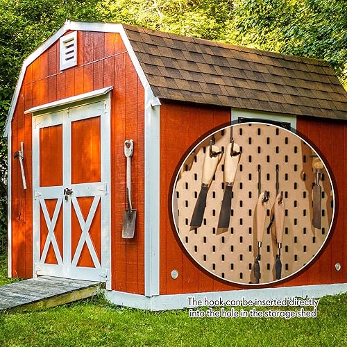 Miniatura 5 de Blulu 10 ganchos de cobertizo de 2 pulgadas de largo, accesorios para colgar ganchos individuales resistentes universales para montar en la pared,