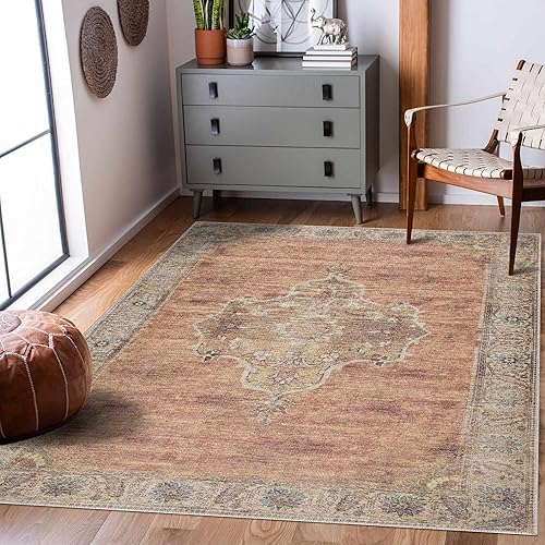 Miniatura 5 de Hauteloom Powhatan - Alfombra tradicional para pasillo y baño, alfombra larga para lavandería, pasillo, entrada, tapete largo y lavable a máquina,