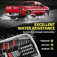 Vista 5 de DWVO Conjunto de luz trasera LED compatible con Chevy 2008-2013 Silverado 1500, 2008-2014 Silverado 2500 y 3500, 2007 New Body Style, 12-14 GMC