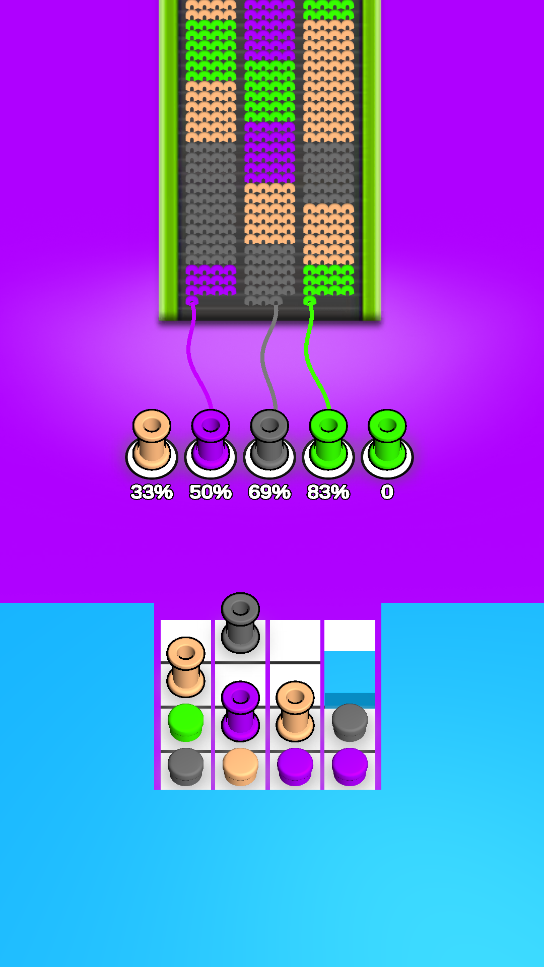 Wool Sort 3D Knit Master Color Match Puzzle: Thread Escape Traffic Jam ...