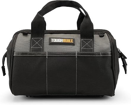 ToughBuilt - 12" Heavy Duty Tool Bag, 900D Construction, 3 Exterior Pockets - TB-77-12