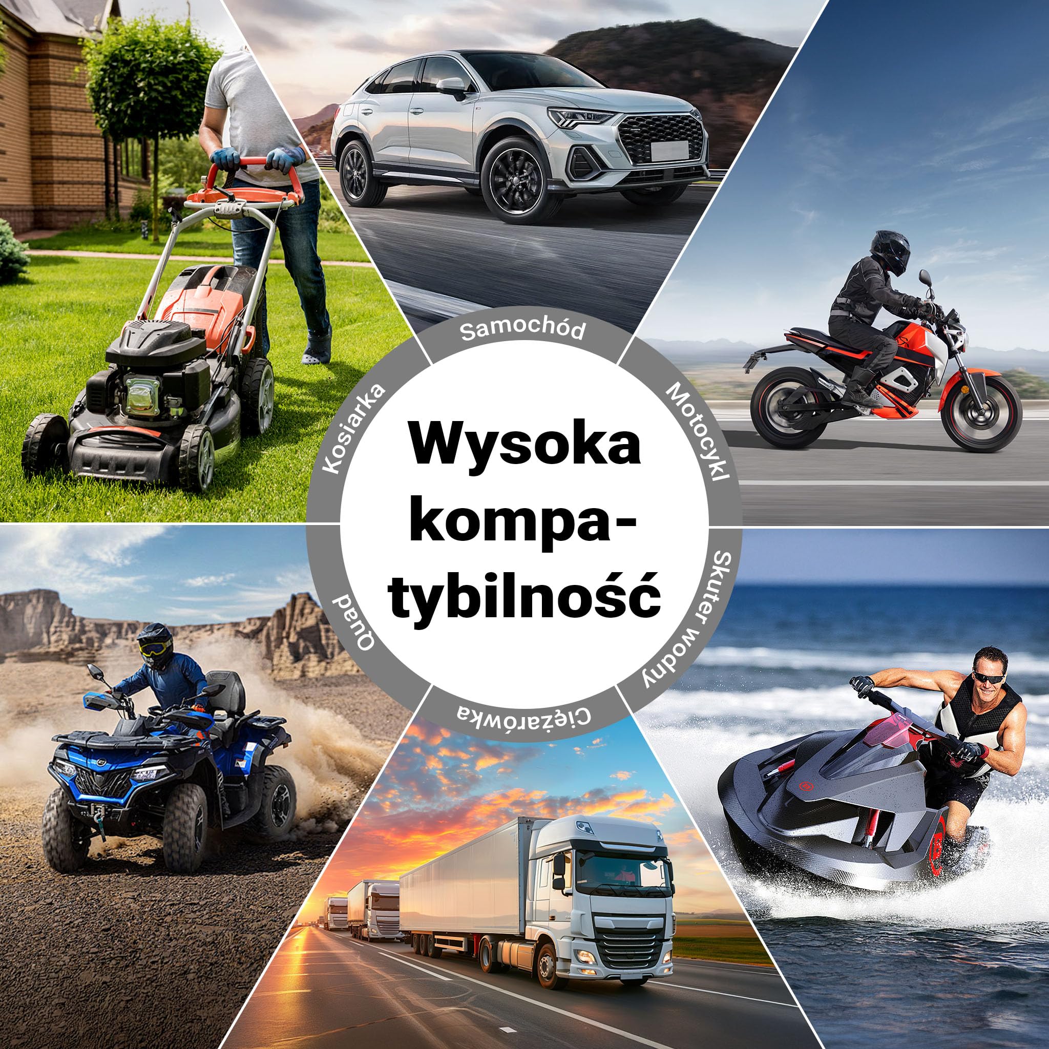 Wiltec Prostownik do auta 12-24 V, 16 Ah, 30-300 Ah do akumulatorów samochodowych i motocyklowych, rozruch 490 W, inteligentna ładowarka z wyświetlaczem LCD i uchwytem