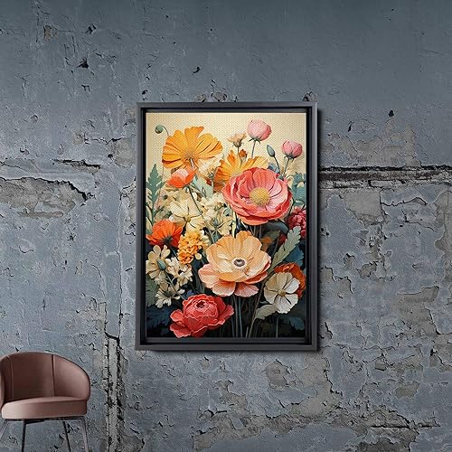 Miniatura 5 de Mid,Century Modern Tropical Banana Leaf, Botanical Flower, Nature and Wilderness Artwork, Mountain Landscape, Retro Art, Wall Decor, Canvas, Art