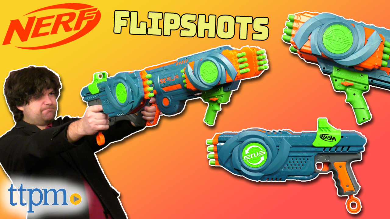 Watch Nerf Elite 2.0 Flipshots Flip-32 and Flip-8 Blasters from