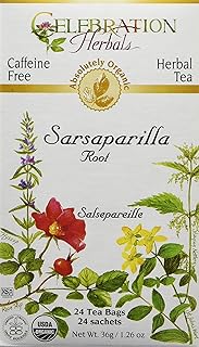 Celebration Herbals Organic Sarsaparilla Root Tea Bags 24 Count