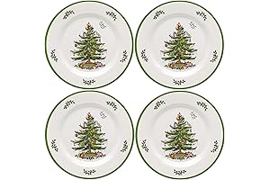 Spode Christmas Tree Melamine Holiday Plates