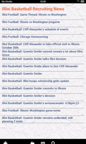 Illinois Basketball News (Kindle Tablet Edition)