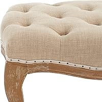 Vista 5 de Safavieh Mercer Collection Randy Banco de lino beige