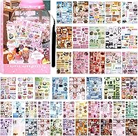 Vista 19 de 800 piezas de lindas calcomanías para álbum de recortes de viaje Y2K, libro de calcomanías japonés para adultos, calcomanías coreanas Kawaii