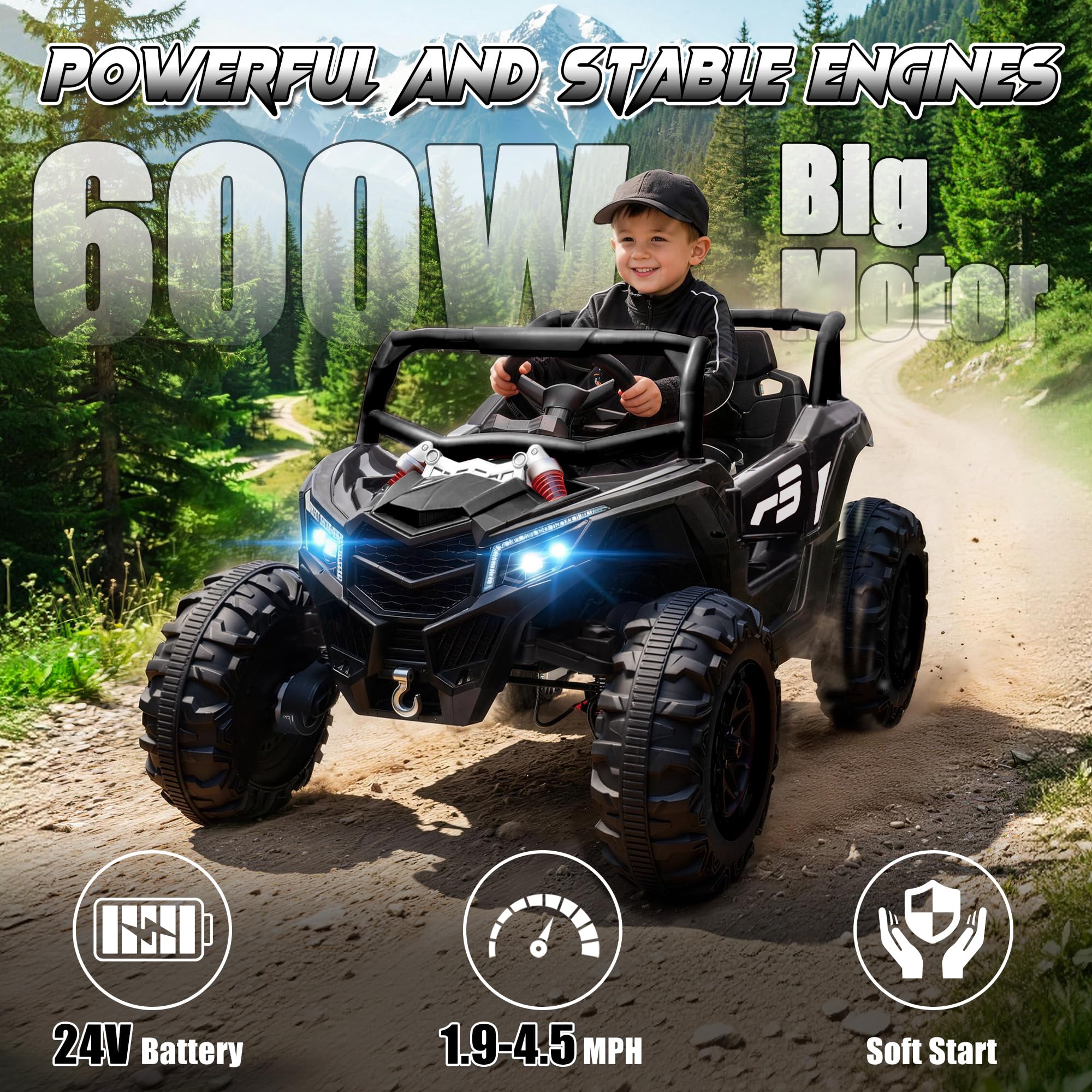 24V Ride On Car for Kids