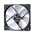 Fractal Design Dynamic X2 GP-14 Computer Fan - Silent Fan - High Airflow - 140x140x25 mm - 1000RPM - FDB-Bearings - Trip Wire - Aerodynamically Shaped Struts - 12v - Black/White (Single)